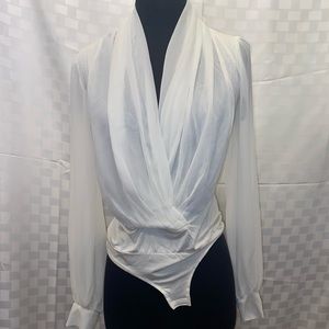 White Bodysuit Top